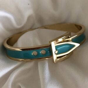 NWOT Belt Gold and Turquoise Bangle Bracelet